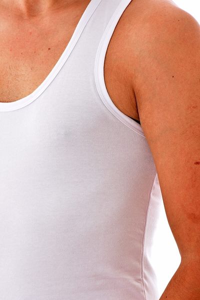 Tutku Men's White Elite 1304 Sports Elasthan Undershirt 3 Pieces