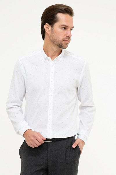 Pierre Cardin Λευκό Slim Fit πουκάμισο