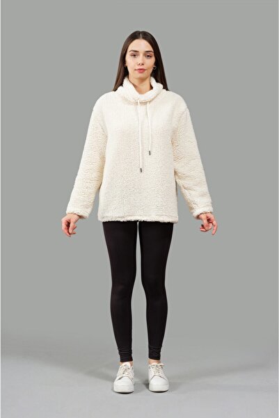 nosewear Ekru Peluş Sweatshirt