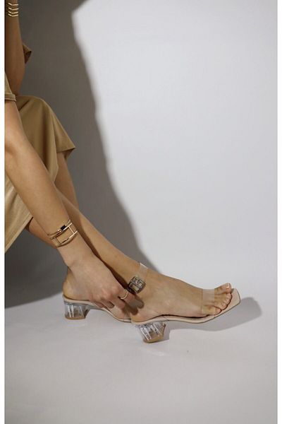 Ömer Ediz Shoes Sandale Vito Transparente Bej