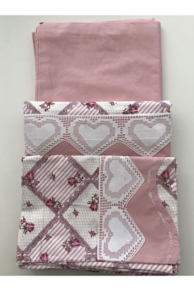 Evita Fransız Güpürlü Çift Kişilik Nevresim Takımı