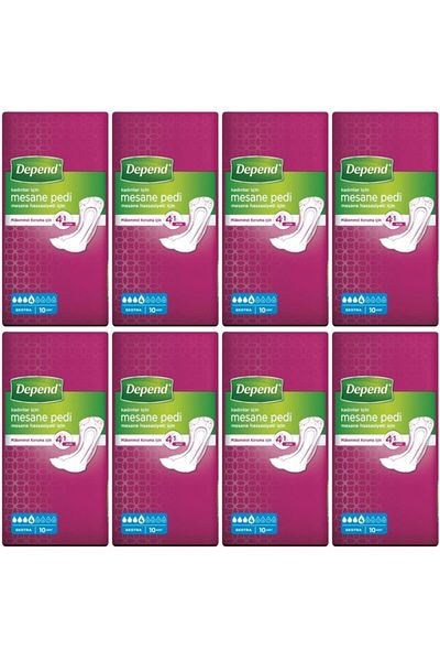 Depend Bladder Pad Women's Extra 10 Pieces 8 Pieces