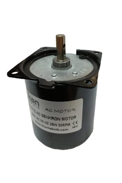İKON TEKNİK AC SENKRON MOTOR 68 KTYZ 28 Watt 20 RPM 220 Volt