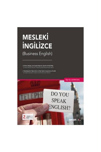 Seçkin Yayıncılık اللغة الإنجليزية المهنية (G.özal) الطبعة الثانية Güven Özal 1 2020/01