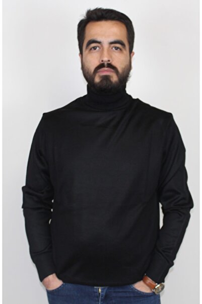 Bilgiçler Men's Fine Wool Gray Sweater Black