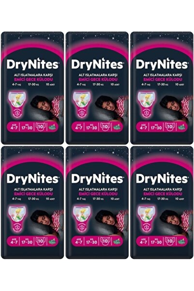 Huggies Drynites Kız Gece Emici Külodu 4-7 Yaş 60 Adet
