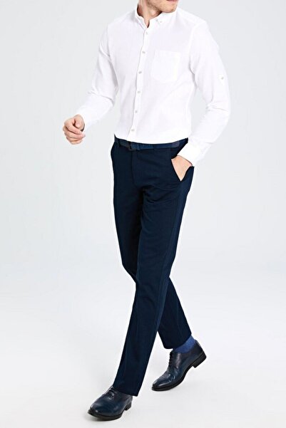 Bilgiçler Чоловічі сині лляні штани