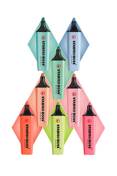 Stabilo New Set of 8 with Pastel Colors Version7