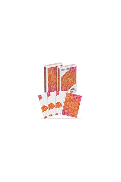 Bicycle Neon Orange Bump Cardistry Oyun Kartları Kağıdı