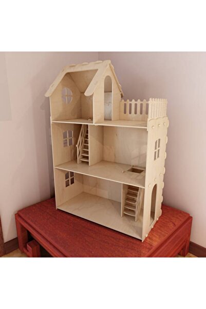 hdrlazerdizayn Ahsşap Montessori Oyun Bebek Evi