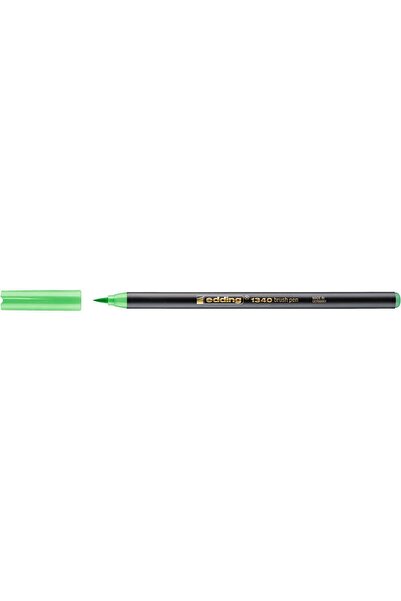 Edding قلم ذو رأس فرشاة باللون الأخضر الفاتح e-1340