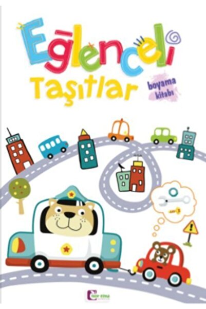 Mor Elma Yayıncılık Eğlenceli Taşıtlar Boyama Kitabı