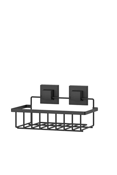 Teknotel Delme Vida Matkap Yok! Easyfıx Yapıskanlı Tek Katlı Banyo Rafı Mat Siyah Ef241