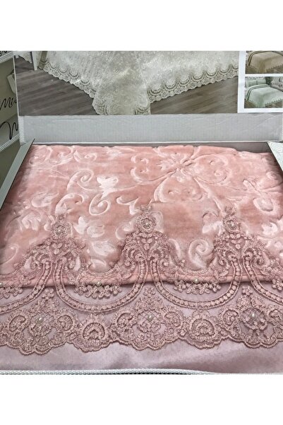 Homeland Miss Larme Fransız Dantelli Battaniye Seti Yatak Örtüsü 6 Parça