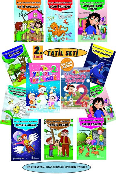 Ata Yayıncılık 2.sınıf Tatil Kitabı+bulmacalarla Öğreniyorum +en Iyi Arkadaşı...