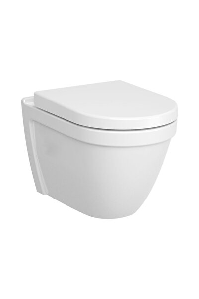 VitrA S50 Rim-ex Asma Klozet Seti, VitrA Clean, Montaj Deliksiz, 54 cm, Beyaz