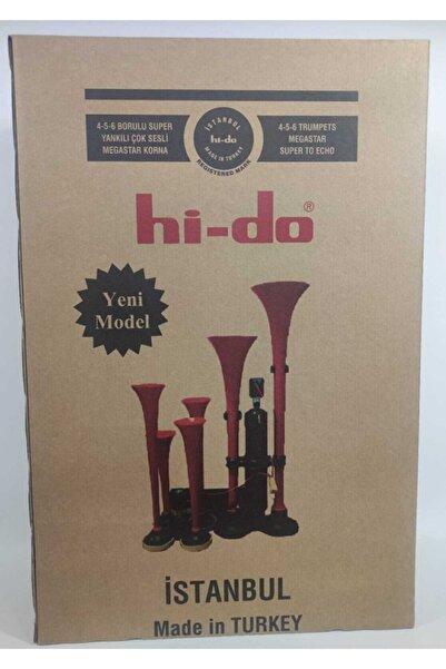 HIDO 5 Borulu Yankılı Dadan Havalı Korna 12 volt
