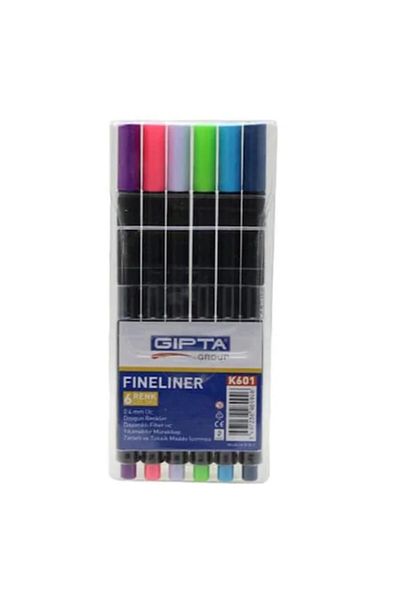 Gıpta Fineliner 0.4 Mm Pack of 6