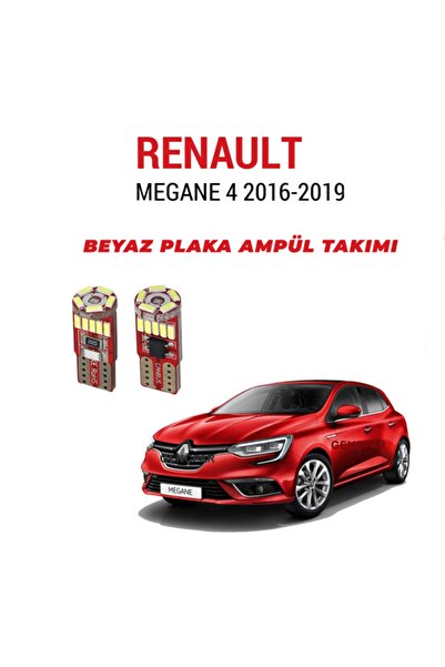 Sentinel Megane 4 Plaka Ampül Set Beyaz Arıza Işığı Yakmaz(canbus)