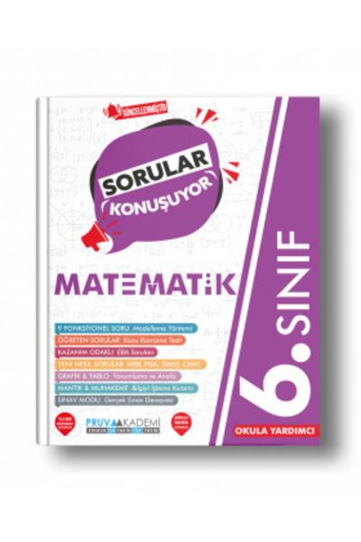 Pruva Akademi Yayınları 6.sınıf Matematik Soru Bankası 2021 Güncel Baskı