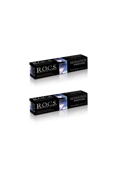 R.O.C.S. معجون أسنان روكس سينسيشن للتبييض والتفتيح 60 مل (قطعتين)