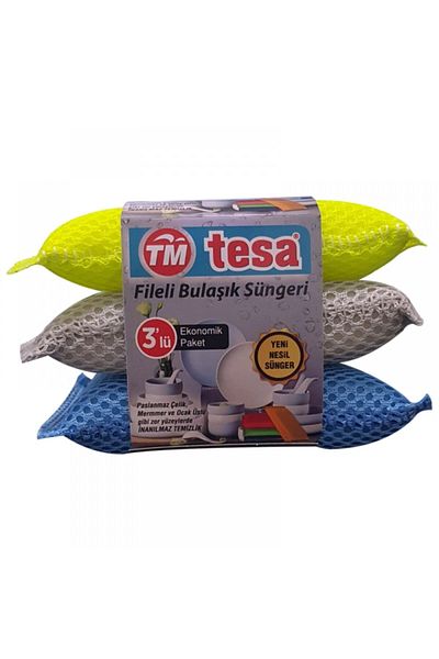 pazaristanbul Piev Mesh Dish Sponge 3 Pieces