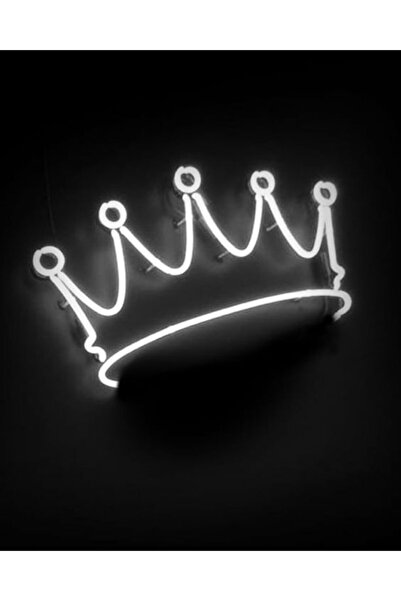 Red Proje Neon Led Aydınlatma Kıng Gece Lambası Parti Süsü Işıklı Duvar Dekor