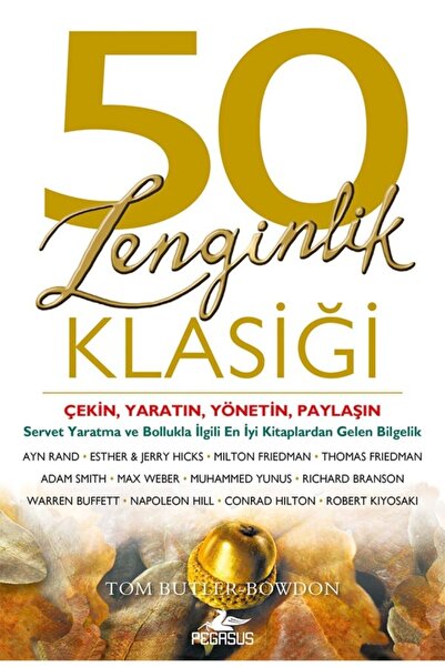 Pegasus Yayınları 50 Zenginlik Klasiği - Tom Butler-Bowdon