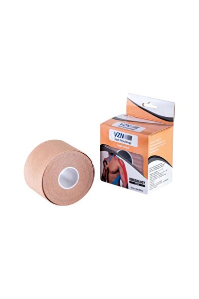 VZN Ağrı Kinesio Bant Sporcu Ağrı Bandı 5cmx5m Ten Rengi