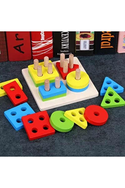 kaan oyuncak Geometric Shapes Set of 4 - Boxed