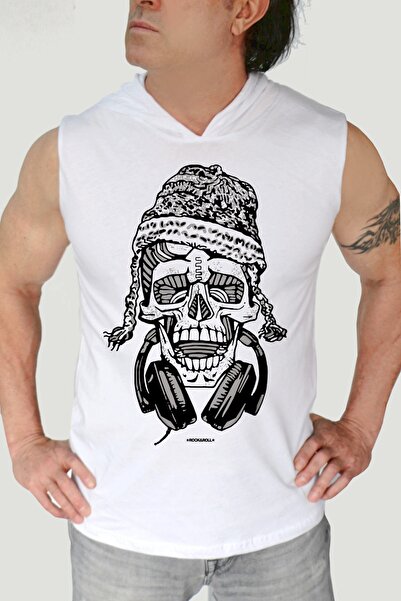 ROCKANDROLL Ανδρικό αμάνικο μπλουζάκι με κουκούλα με κουκούλα Nepalli