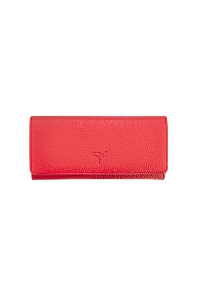 Garbalia 100% Handmade Genuine Leather Dusty Rose Women's Money Portfolio with Mobile Phone Compartment