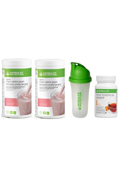 Herbalife Shake Ahududu 2 Adet Şeftali Çay Shaker Ve Diyet Listesi Hediye