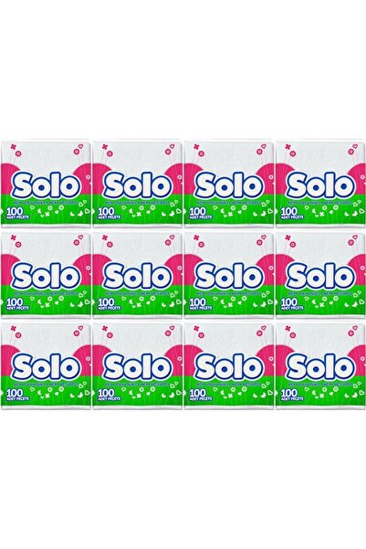 Solo Peçete 100'lü 12 Adet