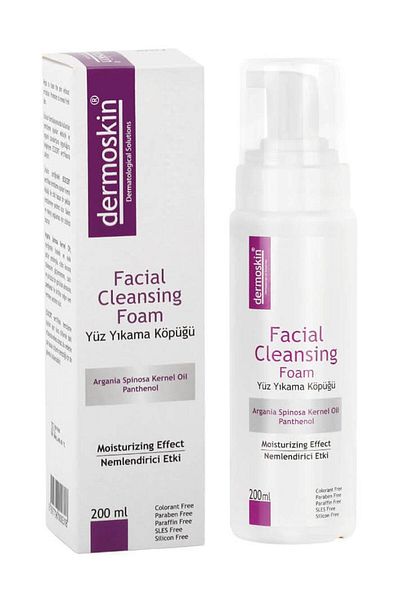Dermoskin Facial Cleansing Foam Face Washing Foam 200 Ml 2-Piece Advantage Pack