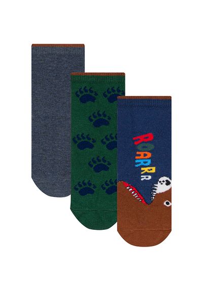 Penti Boy's Roarr - Set of 3 Colorful Socks