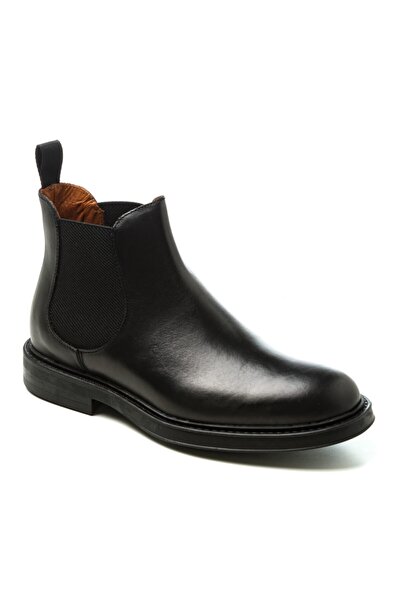 Frau Men's Black Boots 73l3 Beatles Leather Black