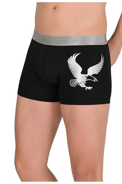 Berrak Ανδρικό μποξερ με μαύρο μοτίβο Lycra 1091