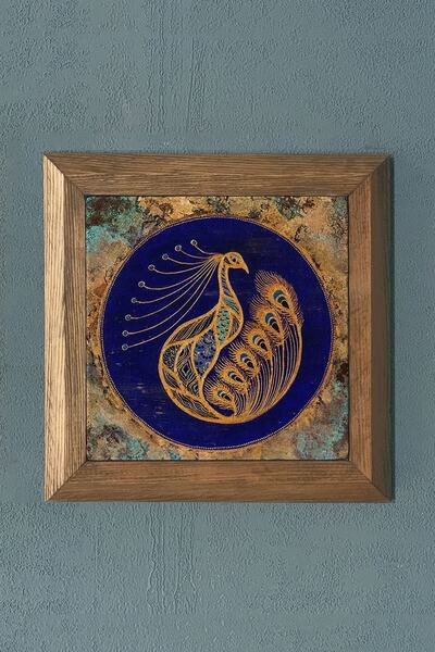 Oscar Stone Decor Masif Çerçeveli Doğaltaş Tablo 28x28 cm