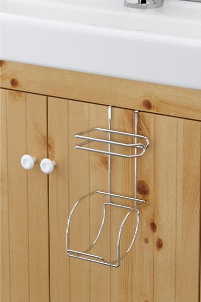 Teknotel REFILL TOILET PAPER HOLDER WITH HANGING TOILET COVER CHROME SF282