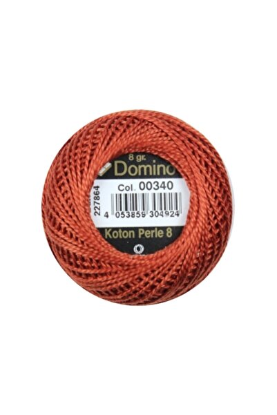 domino معاطف كوتون بيرل رقم: 8 خيط تطريز إيتامين 00340