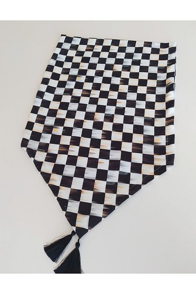 dehaberk Checkered Digital Printed Runner