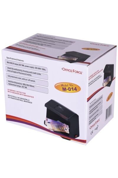 OFFICE FORCE M-014 Büyüteçli Ve Sensörlü Uv Para Kontrol Makinesi