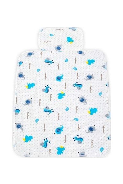 Moje Zebra Blue 50cm X 70cm Practical Bottom Opening Cushion