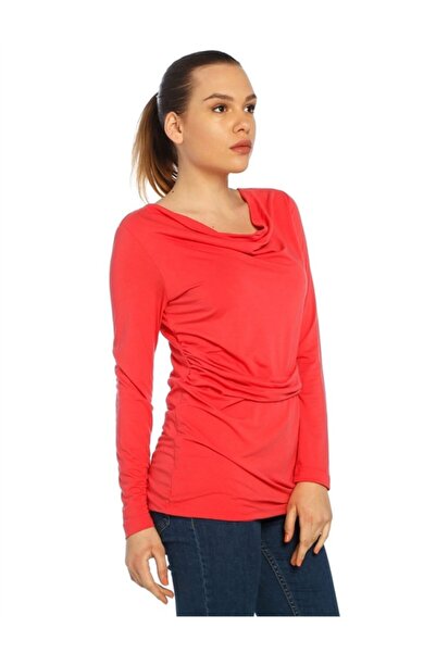 Bulalgiy Kadın Narçiçeği Uzun Tişört - Bga055640