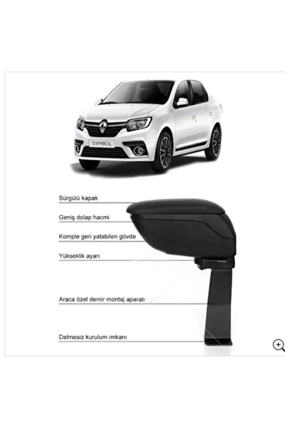 ESEN OTO Renault Symbol 2013 uyumlu   Kolçak Kol Dayama Sürgülü