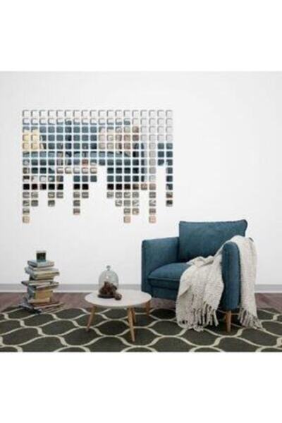 Genel Markalar Dekoratif Pleksi Mozaik Ayna 200 Adet Gümüş