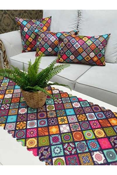 Körfez Kırlent Otantik Model 4 Lü Takım & Yumuşak Ve Kaliteli Kalın Döşemelik Tok Tuşe Koltuk Kumaş