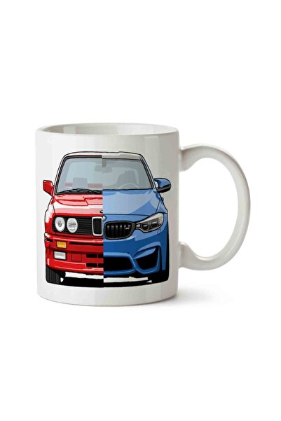 ART HEDİYE كوب بي ام دبليو M3 مطبوع باللون الأحمر والأزرق