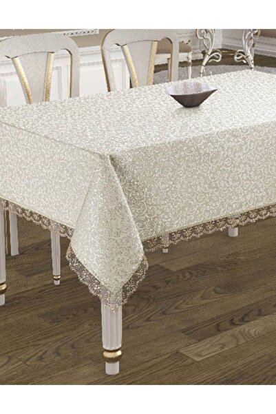 KDKTEKSTİL مفرش طاولة مزين بالدانتيل بدون رعاية